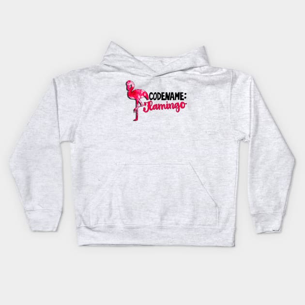 West Wing Codename Flamingo Kids Hoodie by baranskini